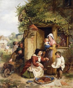 El vendedor de cerezas, 1856 de George Smith