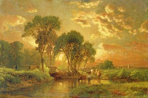 Medfield, Massachusetts de George Snr. Inness