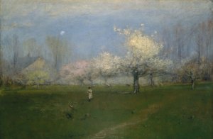 Flores de Primavera, Montclair, Nueva Jersey, c.1891 de George Snr. Inness
