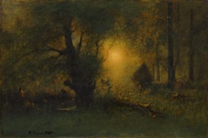 Amanecer en el bosque, 1887 de George Snr. Inness