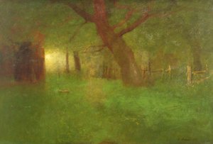 Puesta de sol en Old Orchard de George Snr. Inness