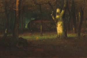 Atardecer en el bosque, 1891 de George Snr. Inness