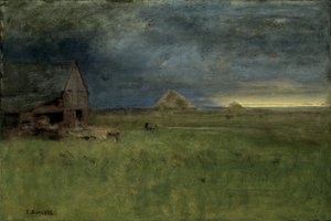 La granja solitaria, Nantucket, 1892 de George Snr. Inness