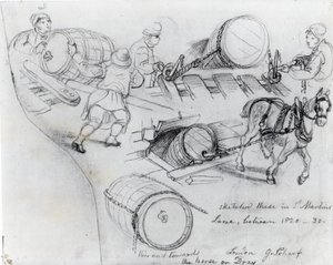 Carteros y caballo, c.1820-30