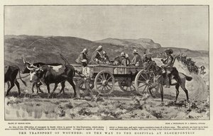 El transporte de heridos, en camino al hospital en Bloemfontein