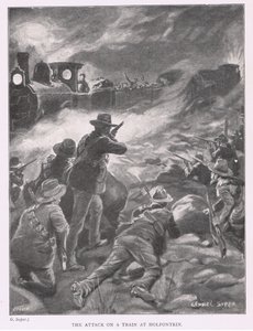 El ataque a un tren en Holfontein