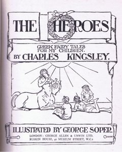 Diseño de la página del título, de Los Héroes publicado por George Allen y Unwin 1929 de George Soper