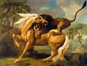 Un León Atacando un Caballo, c.1762