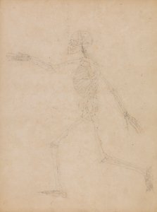Esqueleto humano, vista lateral de George Stubbs