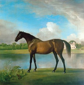 Yegua de cría de Lord Bolingbroke en los terrenos de Lydiard Park, Wiltshire, c.1764-66 de George Stubbs