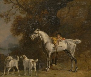 Estudios para o después de "El tercer duque de Richmond con el Charleton Hunt" de George Stubbs