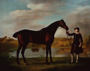 El Cazador del Duque de Malborough con un Mozo de George Stubbs