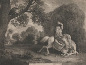 La mujer del granjero y el cuervo de George Stubbs