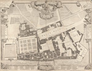 Levantamiento topográfico y parcelación del Palacio Real de Whitehall
