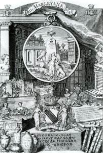 Exlibris de Lord Harley, 1741 de George Vertue