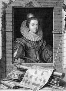 Isabel de Bohemia, c1700-1750 de George Vertue