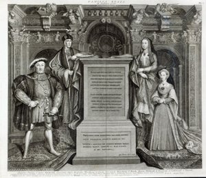 Familia Regia, o La Familia de Enrique VIII, 1742 de George Vertue