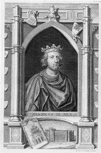 Enrique III, Rey de Inglaterra desde 1216, grabado por el artista de George Vertue