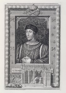 Enrique VI (1421-71) Rey de Inglaterra 1421-66 y 1470-71, después de un retrato en el Palacio de Kensington, grabado por el artista