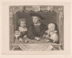 Portret van Dorothea, Johan en Christina van Denemarken
Tres hijos de K. Enrique VII y su reina Isabel. I. Príncipe Arturo, II. Pr. Enrique, III. Ps. Margaret (título del objeto)
Portretten van de Tudors (título de la serie)
Retratos históricos (serie de George Vertue
