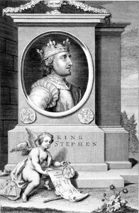 Esteban (c.1097-1154) Rey de Inglaterra, grabado por el artista de George Vertue