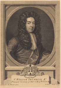William Trumbull de George Vertue after Sir Godfrey Kneller