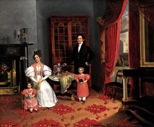 La familia de John Q. Aymar, ca. 1833 de George W Twibill