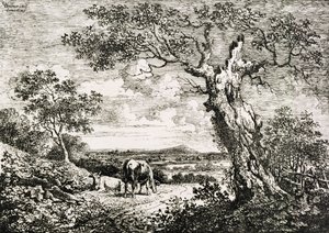 Dos vacas en un campo