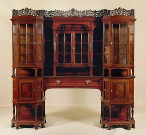 Gabinete de exhibición, hecho para Morris & Co., c.1880 de George Washington Jack