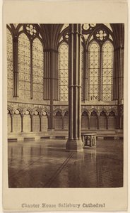 Sala Capitular. Catedral de Salisbury. de George Washington Wilson