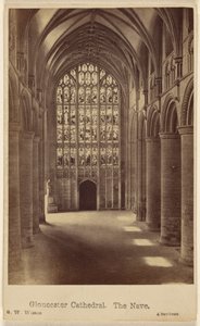 Catedral de Gloucester. La nave. de George Washington Wilson