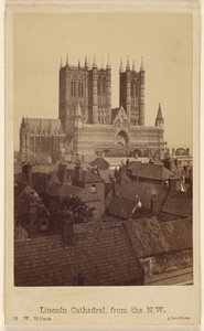 Catedral de Lincoln, vista desde el noroeste de George Washington Wilson