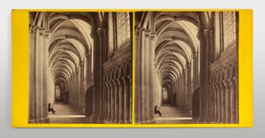 Catedral de Peterborough - nave lateral sur de la nave principal de George Washington Wilson