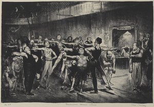 Clase de Hombres de Negocios (Clase de Hombres de Negocios, Y.M.C.A.) 1916 de George Wesley Bellows