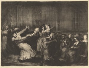 Baile en un manicomio, 1917 de George Wesley Bellows