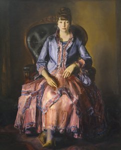 Emma con un vestido púrpura de George Wesley Bellows