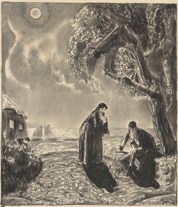 Figuras a la luz de la luna de George Wesley Bellows