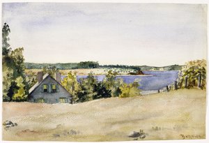 Bahía de Gardiners desde Sag Harbor, 1899 de George Wesley Bellows