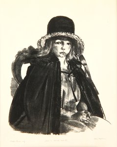 Jean con un sombrero negro, 1923-24 de George Wesley Bellows