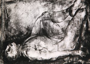 Hombre de espaldas, desnudo, c.1916 de George Wesley Bellows