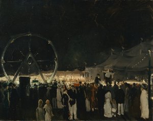 Fuera de la gran carpa, 1912 de George Wesley Bellows