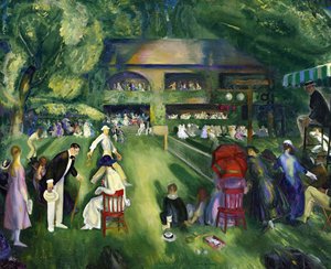 Tenis en Newport de George Wesley Bellows