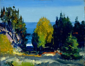 El Bosque - Monhegan de George Wesley Bellows