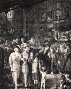La calle, 1917 de George Wesley Bellows