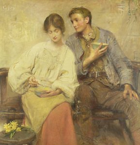 Una cena de hierbas de George William Joy
