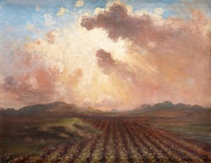Tarde en el campo de George William Russell