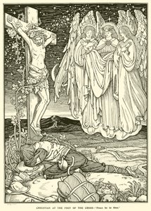 Cristiano al pie de la cruz de George Woolliscroft Rhead