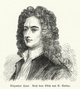 Alexander Pope, poeta inglés de George after Vertue