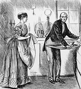 Un cocinero y un mayordomo de George du Maurier