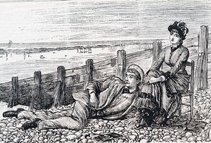 Una pareja en su luna de miel de George du Maurier